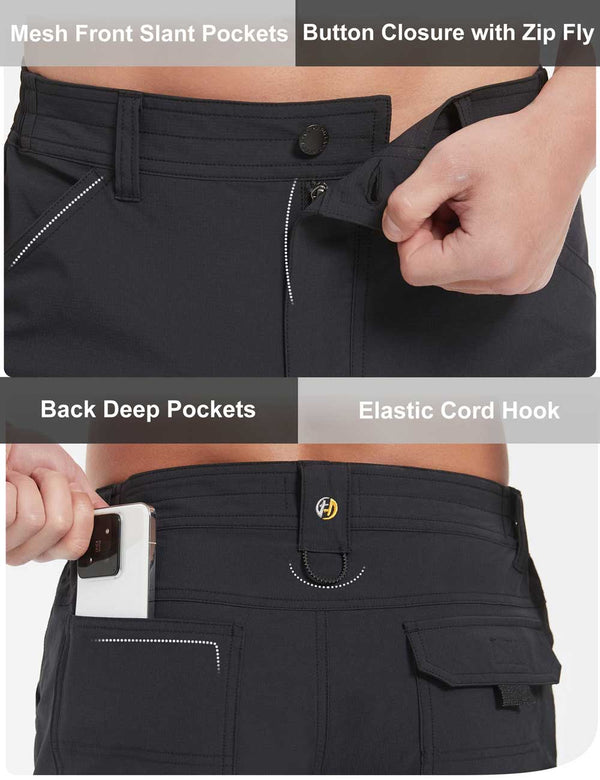 HARD LAND Men's Quick Dry Cargo Hiking Shorts