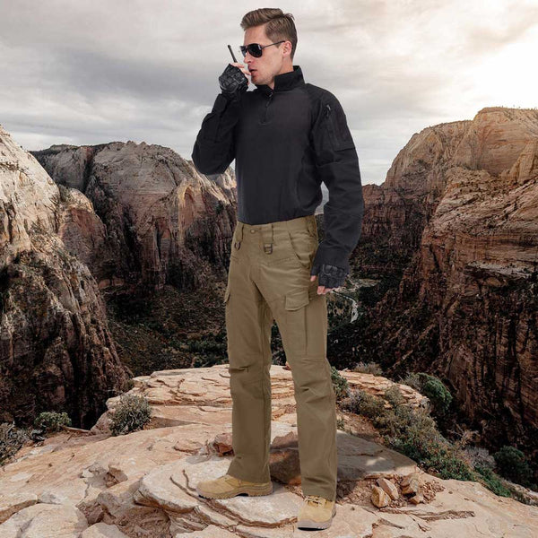 HARDLAND Men's Mechanical Stretch Rip-Stop Work Cargo Pants with Pockets