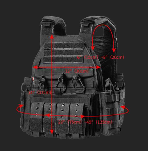 HARDLAND Tactical Molle Plate Carrier Vest Quick Release