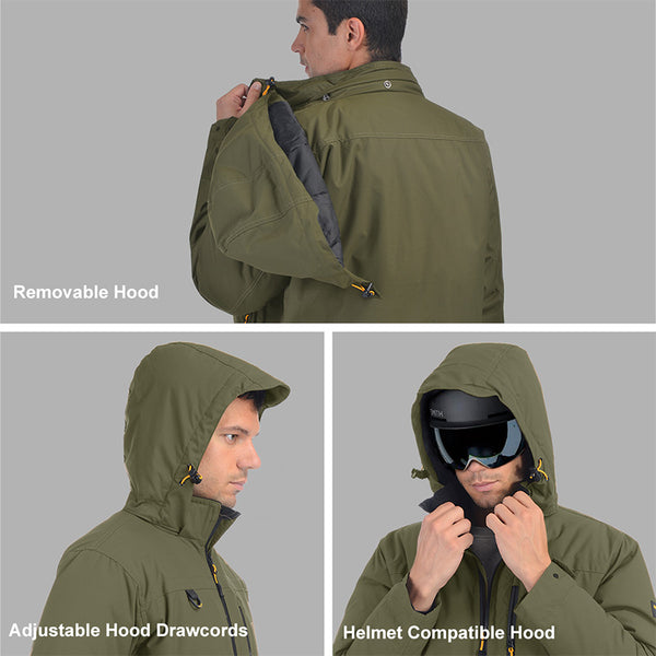 HARD LAND Men's Down Parka Jacket