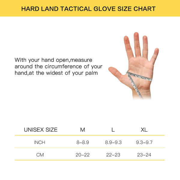 HARD LAND Tactical Gloves Motorcycle Hard Knuckle Outdoor Full Finger Gloves Fit for Military Gloves Cycling Airsoft Gloves and Work Gloves - hardlandgear