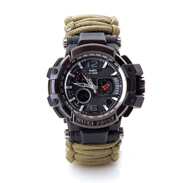 HARDLAND Waterproof Outdoor Survival Watch