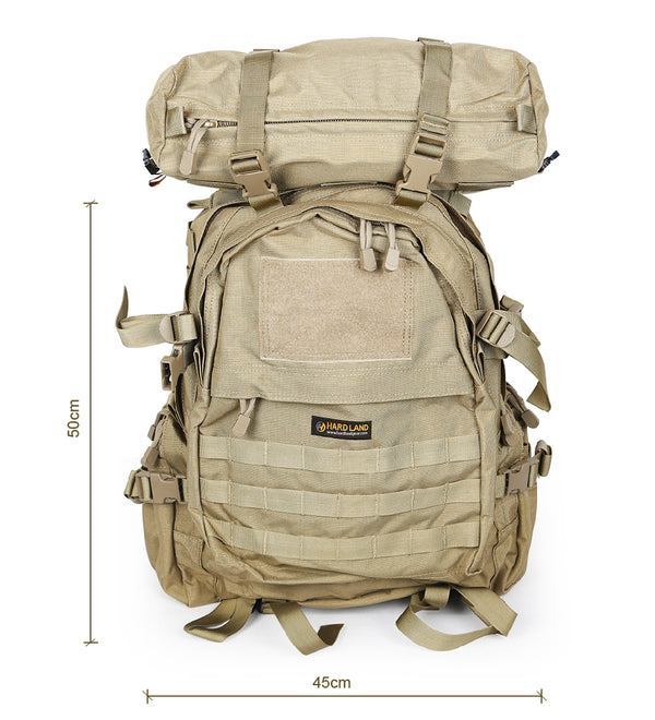 HARDLAND Military Tactical Backpack, 1050D Ballistic Nylon, YKK Zippers, UTX Buckles. - hardlandgear