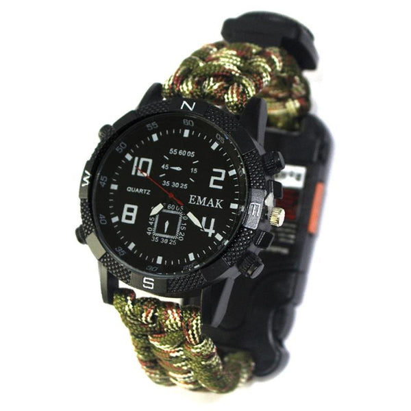 HARDLAND Survival Bracelet Watch Camping Watch