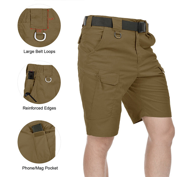 HARDLAND Men's 9.5" Ripstop Tactical Pants Shorts