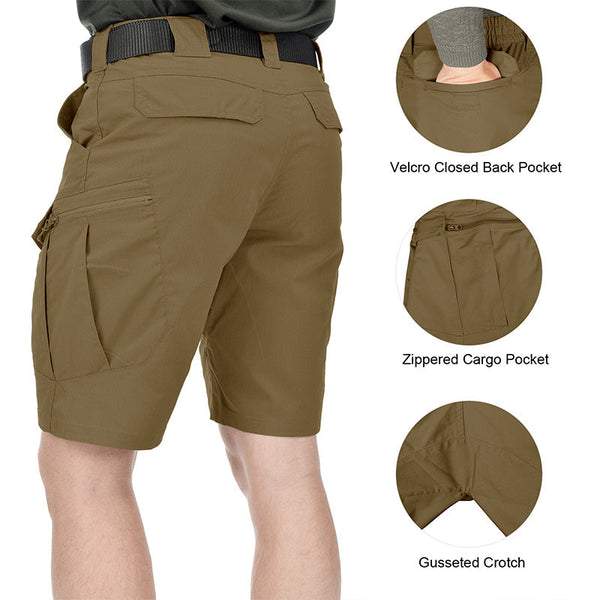 HARDLAND Men's 9.5" Ripstop Tactical Pants Shorts