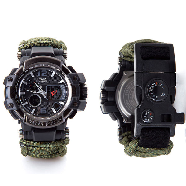 HARDLAND Waterproof Outdoor Survival Watch