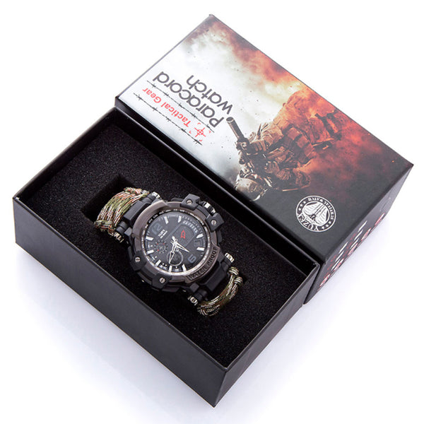 HARDLAND Waterproof Outdoor Survival Watch