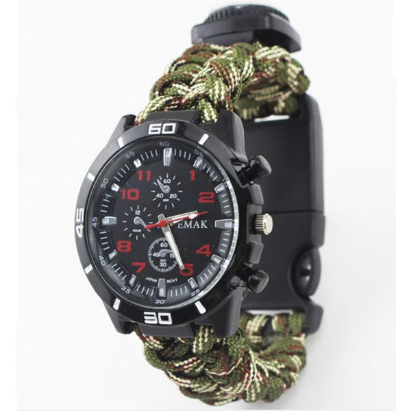 HARDLAND Survival Bracelet Watch Emergency Survival Watch