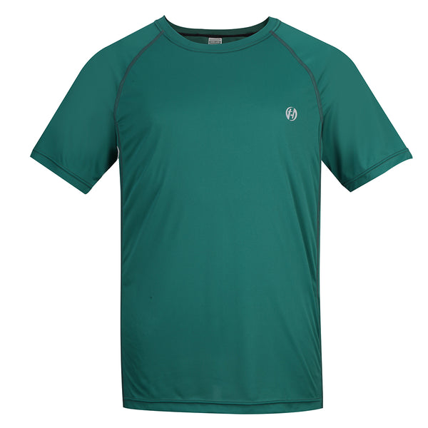 HARD LAND Mens Dry Fit Workout Shirt Polyester Athletic Sport T- Shirt Running Short Sleeve Tee - hardlandgear