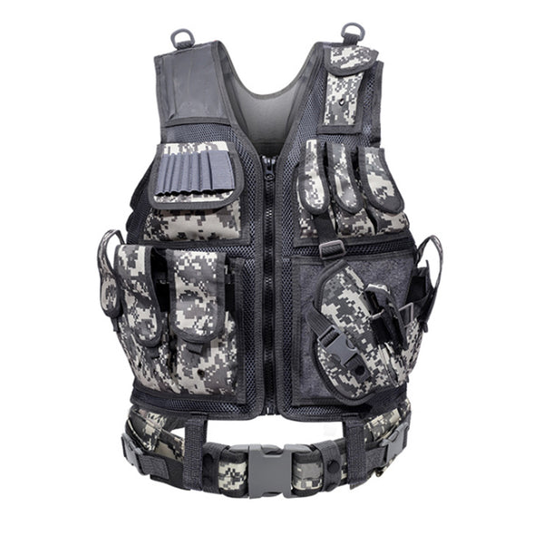 HARDLAND Tactical Vest Adjustable Breathable Combat Training Vest