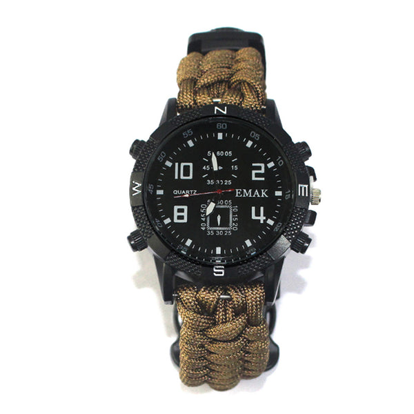 HARDLAND Survival Bracelet Watch Camping Watch