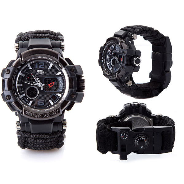 HARDLAND Waterproof Outdoor Survival Watch