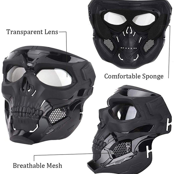 HARDLAND Airsoft Mask Full Face Paintball Mask Anti Fog and Goggles