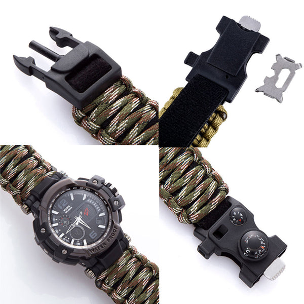 HARDLAND Waterproof Outdoor Survival Watch