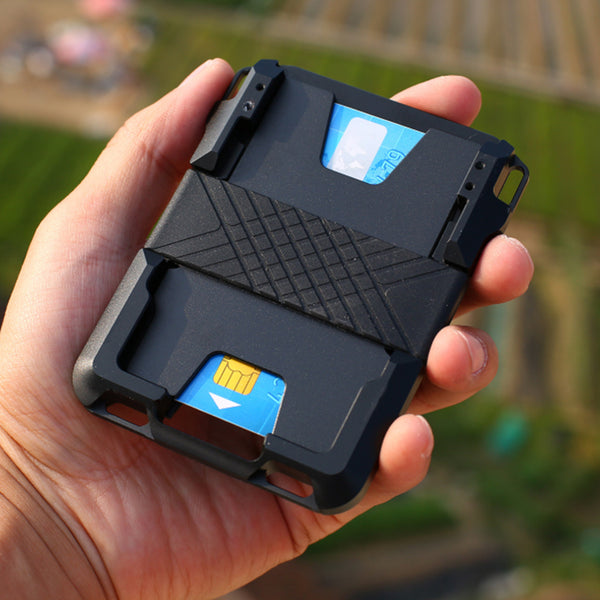 HARDLAND Wallet-CNC-Machined Aluminum, RFID Blocking