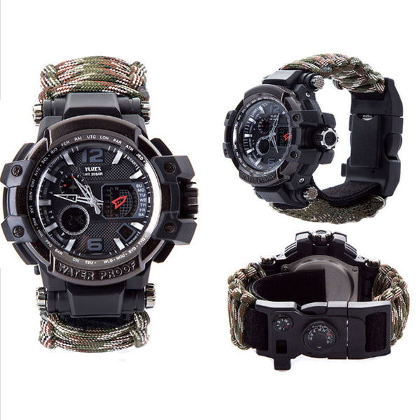 HARDLAND Waterproof Outdoor Survival Watch