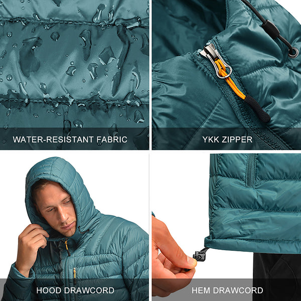 HARDLAND Packable Hooded Down Jacket