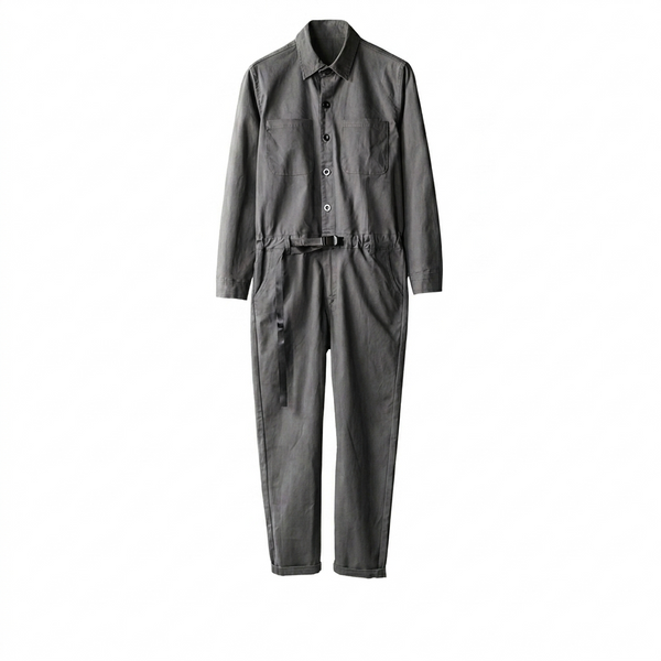 Men’s Heavy-Duty Work Jumpsuit – Durable One-Piece Coverall for Industrial, Mechanical & Outdoor Workwear