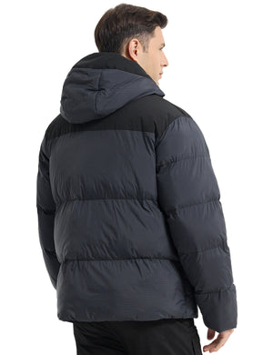 HARD LAND Men's Heavy Winter Waterproof Jacket with Hood