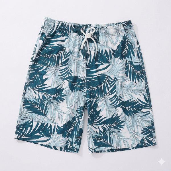 Men’s Quick-Dry Beach Shorts – Lightweight Swim Trunks with Elastic Waist for Surfing, Swimming & Summer Wear