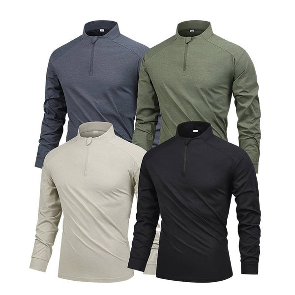 HARDLAND Men’s Tactical Quarter Zip Long Sleeve Shirt