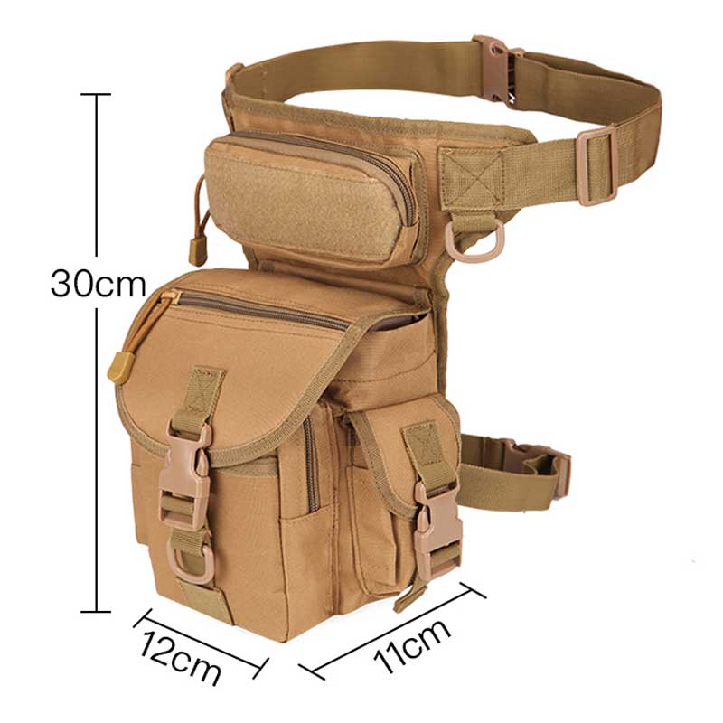 HARD LAND Tactical Outdoor Lumbar packs with Water Bottle Pocket Holde ...