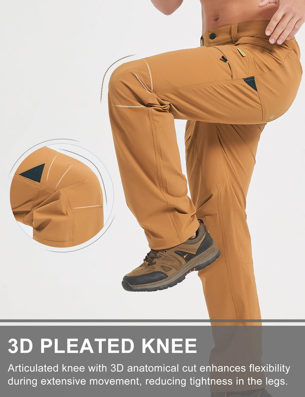 HARD LAND Men's Hiking Quick Dry Lightweight Travel Pants