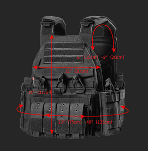 HARDLAND Tactical Molle Plate Carrier Vest Quick Release