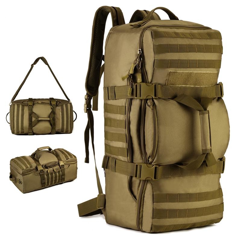 HARDLAND Tactical Military Backpack Trekking Backpack 60L, Wolf Brown HARDLAND Tactical Military Backpack Trekking Backpack 60L, Wolf Brown