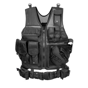 HARDLAND Tactical Vest Adjustable Breathable Combat Training Vest