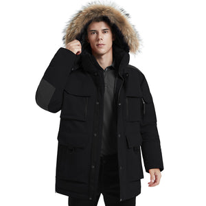 HARDLAND Men's Hooded Insulated Thicken Down Parka