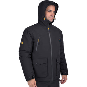 HARDLAND Men’s Insulated Hooded Winter Coat