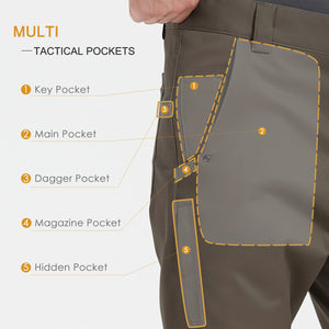 HARDLAND Men's Tactical Pants Ripstop Breathable Cargo Work Pants