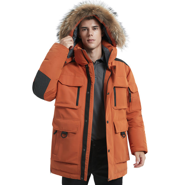 HARDLAND Men's Hooded Insulated Thicken Down Parka