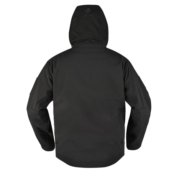 HARD LAND Men's Tactical Soft Shell Jacket Waterproof Outdoor Fleece Coat Hooded - hardlandgear
