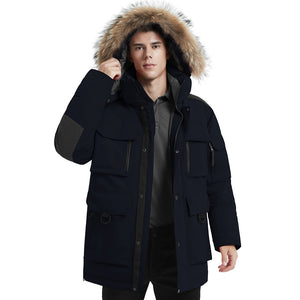HARDLAND Men's Hooded Insulated Thicken Down Parka