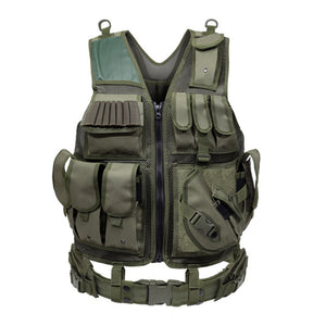 HARDLAND Tactical Vest Adjustable Breathable Combat Training Vest