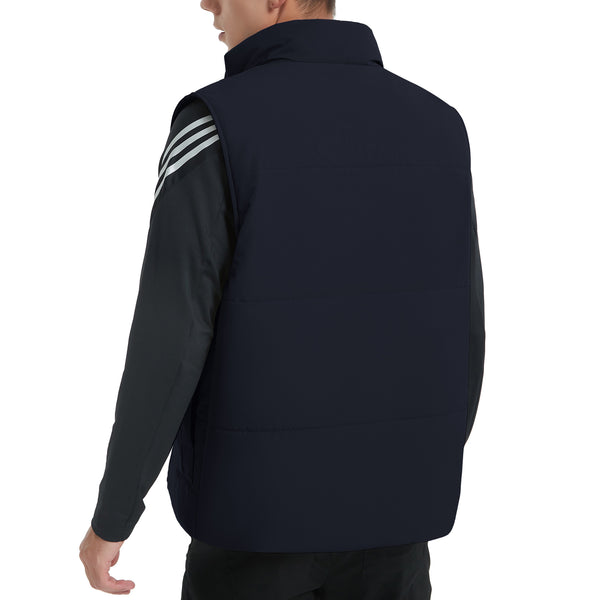 HARDLAND Men's Padded Puffer Vest Water-Resistant Sleeveless Winter Vest