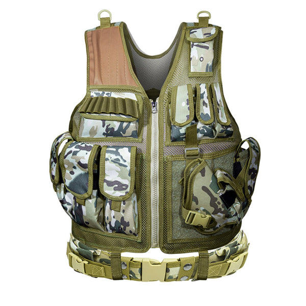 HARDLAND Tactical Vest Adjustable Breathable Combat Training Vest