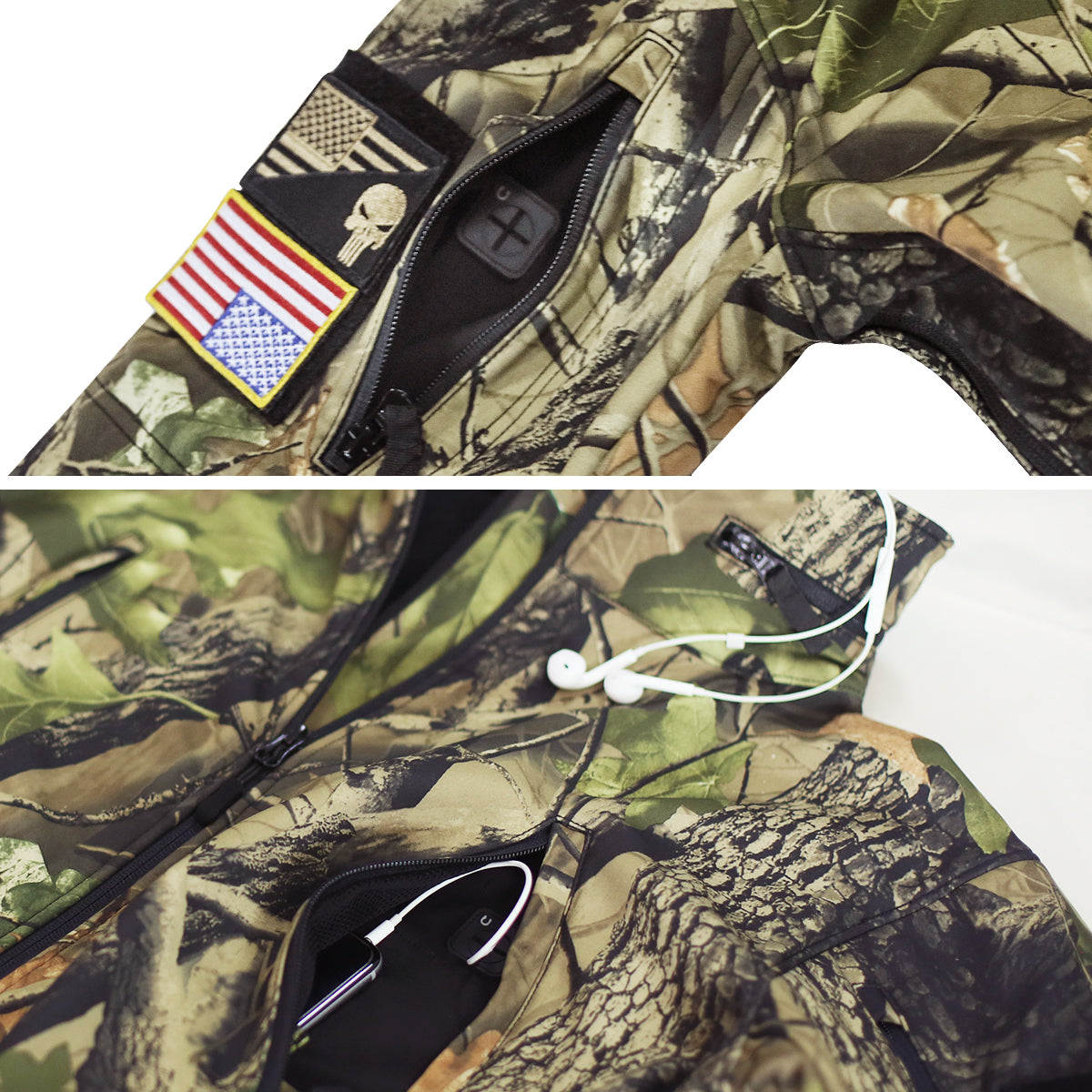 HARDLAND Men's Tactical Jacket Windproof Outdoor Multi-pocket